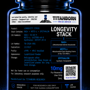 Longevity Stack — NAD+ + MOTS-c + Epithalon